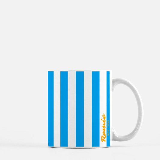 Stripe Mug, Blue -11oz